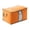 Orange, variant on Non-Woven Fabric Storage Box with Clear Window, Orange Zipper Closet Organizer Bin with Handles for Bedroom Living Room Home Organization Foldable Cube Container