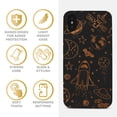 thumbnail image 4 of Case Yard Wooden Case for iPhone-X Soft TPU Silicone cover Slim Fit Shockproof Wood Protective Phone Cover for Girls Boys Men and Women Supports Wireless Charging Outer Space Design, 4 of 7