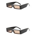 thumbnail image 1 of Minnieouse Gafas de sol rectangulares, gafas de lujo, gafas Retro, a prueba de sol, a prueba de polvo, protección , gafas de Hip Hop Marrón oscuro 2Conjunto, 1 of 6