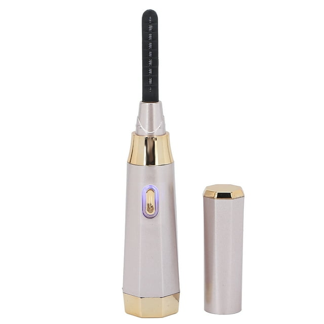 Fyearfly Rizador de pestañas con calefacción, rizador de pestañas con calefacción, rizador de Ojos portátil eléctrico, Dispositivo de Herramienta para rizar pestañas para pestañas de Larga duración