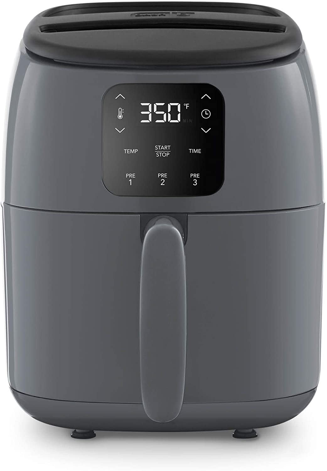 Temperature Control Auto Shut off & Timer LCD Digital Display Screen White Super Deal 3.7Quart Electric Air Fryer w/ 8 Cooking Presets