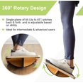 thumbnail image 4 of StrongTek Professional Wooden Balance Board, 360 Degree Rocker Board, Wood Standing Desk Accessory, Balancing Board for Under Desk, 4 of 6