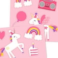 thumbnail image 6 of Hallmark Bubble Gum-Scented Stickers (Pink Unicorns and Rainbows), 2 Sheets, 6 of 7