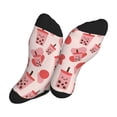 thumbnail image 5 of Rocae Boba Milk Tea for Adult Socks Casual Athletic Stretchy Loose Socks for Women Men Non-Slip Middle Tube Socks, 5 of 7