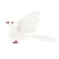 thumbnail image 1 of Paloma Blanca Estatuas Realistas Hermosas Artesanías Plumas Decoraciones de paloma blanca d, 1 of 8
