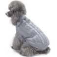 thumbnail image 2 of Pull pour Animaux, Chandails en Molleton pour Chiens, Pull à Col Roulé en Tricot pour Chiens (Gris L), 2 of 5