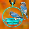 thumbnail image 7 of Mosaic Birds Hummble Bold Hanging Bird Feeder for Outdoors, Oriole, Finch Wild Bird Feeders - Aqua Blue, 7 of 7