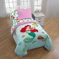 thumbnail image 3 of 2pc Disney Princess Little Mermaid Ariel Quilt Blanket Girls Bedding Set, 3 of 6