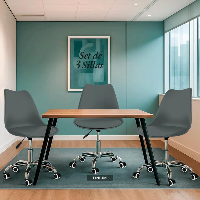 Black Tulip Desk Chair for Office, Salon, or Meeting Room – Stylish Mesh Back & Adjustable Height