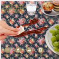 thumbnail image 6 of Pioneer Flower Floral Print Pattern Round Tablecloth 70"x70", Wrinkle Resistant Wipeable Table Cover for Kitchen Dining Room Picnic Patio and Party, 6 of 6
