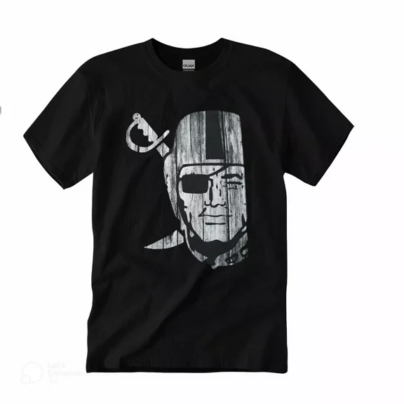 RAIDER NATION T-shirt Raiders Silver Black Men's Tee, Unisex Crewneck,Trend Tee | eBay