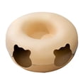 thumbnail image 1 of Cat Tunnel Bed, 2 Holes Easy To Clean Foldable Double Layer Removable Cat Carve Bed  For All Seasons For Pet, 1 of 8