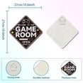 thumbnail image 3 of Game Room Metal Tin Signs Funny Open Daily Vintage Tin Sign Retro Wall Art Decorative Plaque for Playroom Game Room Bar Man Cave Garage Home Bedroom, 3 of 7