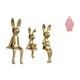 thumbnail image 1 of Escultura de de conejos con detalles florales. Jarrón decorativo de mesa con tarro de almacenamiento para una decoración eleg, 1 of 8