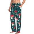 thumbnail image 2 of Balery Men'S Amanita Mushroom Pants,Sleepwear Pants,Pajama Pants,Pj Bottoms Drawstring And Pockets-Small, 2 of 9