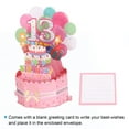 thumbnail image 3 of Tarjeta de Cumpleaños 13 de Uxcell Tarjeta de Cumpleaños Pop-Out con Tarjeta de Felicitación y Sobre para Regalo de Mujer Niña Rosa, 3 of 6