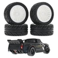 thumbnail image 4 of 4 Uds Neumáticos teledirigido 1:16 Macarena Blanco negro Neumáticos de coche RC, 4 of 8