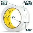 thumbnail image 2 of SSC Designs Packing Tape Clear Heavy Duty Packaging Tape - 60 Yds x 1.88" Wide x 2.7 Mil Thick - 6 Rolls, 2 of 6