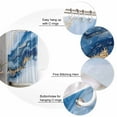 thumbnail image 5 of Extra Long Shower Curtain 72x84 Inch, Blue Marble Shower Curtain Waterproof Bathroom Decor Modern Abstract Art Fabric Bath Curtain Set Accessories with Hooks, 5 of 6