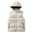 thumbnail image 1 of LOVZFMLL Vestes pour Hommes Mode Sans Manches à Capuche Décontractée, 1 of 5