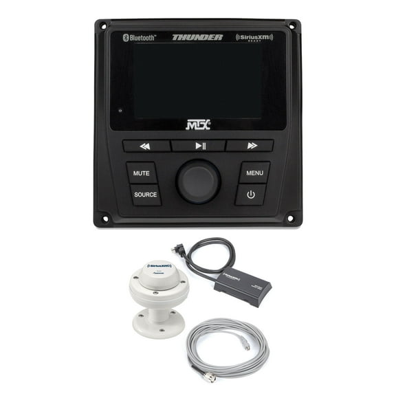 MTX AWMC3 All-Weather Multimedia Controller with Bluetooth, AM/FM/ WB, and SXM Ready   XM SXV300m1 Satellite Radio Tuner with RV/Marine Antenna