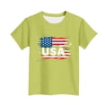 thumbnail image 4 of T-Shirt pour Enfants, Imprimé de la Fête de l'Indépendance à Manches Courtes et Col Rond, Haut Décontracté et Polyvalent pour Garçons et Filles de 3 à 15 Ans, 4 of 6