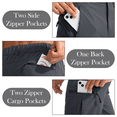 thumbnail image 2 of Puztloy Men’s Cargo Shorts Quick Dry Hiking Golf Work Shorts for Men Lightweight Outdoor Casual Wear with 5 Zipper Pockets, 2 of 6