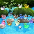 thumbnail image 3 of 200 PCS Luminous Mini Resin Ducks Glow in the Dark Tiny Duck for Garden Christmas Birthday Party DIY Decoration Craft, 3 of 7