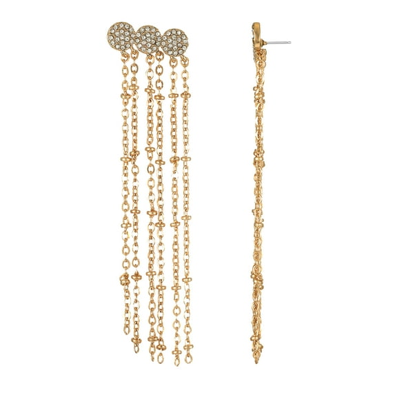 Time and Tru Goldtone Tassel Earrings, 1 Pair