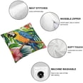 thumbnail image 4 of Nawypu Floral Bird Parrot Throw Pillow Covers Square Cushion Case Modern Home Decor Pillow Covers Set of 2 Decorative Pillowcase for Sofa Couch Bed Bedroom Living Room Pillow Cases, 4 of 6