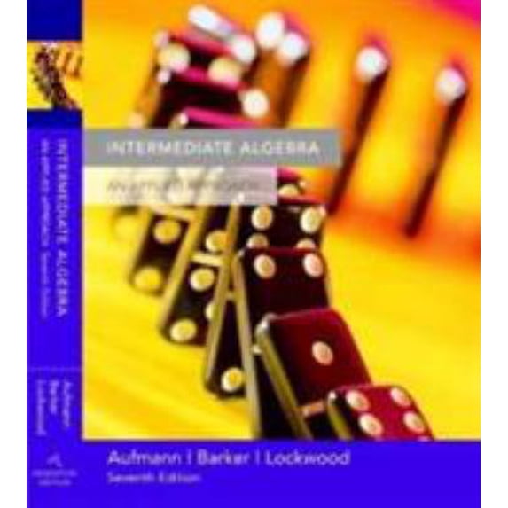 Pre-Owned Student Solutions Manual for Aufmann/Barker/Lockwood’s Intermediate Algebra: An Applied Approach, 7th (Paperback) 0618520376 9780618520374