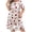 #0026-Pink, variant on Censtreet Sleepshirts Women's Nightshirt Soft Nightgowns for Women Short Sleeve dress Sleepwear