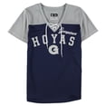 thumbnail image 1 of Camiseta gráfica con cordones de malla G-III Sports Hoyas para mujer azul mediana, 1 of 2