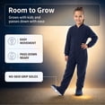 thumbnail image 4 of Big Feet Pjs Kids Navy Fleece Footed Pajamas – Ultra Soft, Anti-Pill, Non-Slip Soles, Easy Zipper, Machine Washable Sleepwear for Boys, 4 of 8