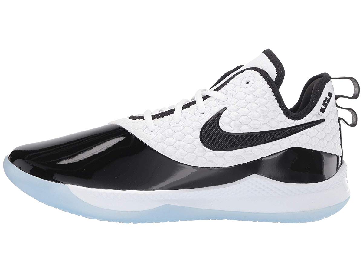 Men's Nike LeBron Witness III PRM Basketball Shoe White/Black/Half Blue - image 2 of 6