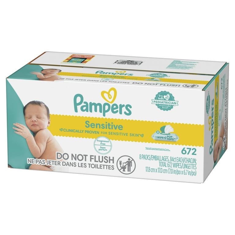 Lingettes bébé Pampers sensitives - Pampers