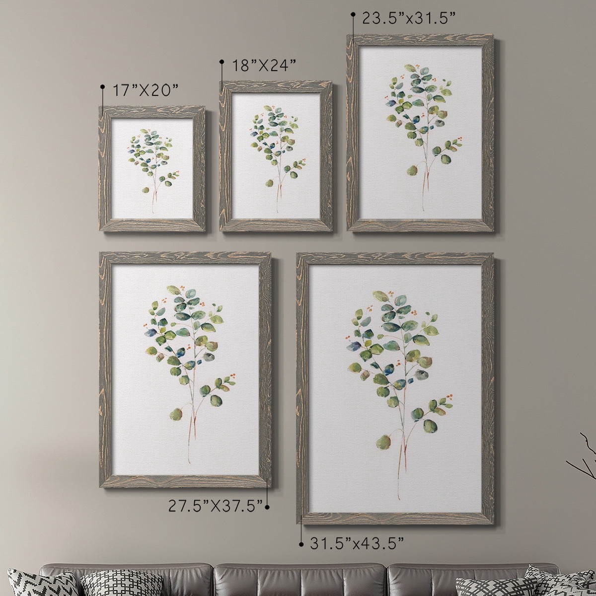 Eucalyptus I - Premium Framed Canvas 2 Piece Set - Ready to Hang