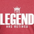 thumbnail image 3 of CafePress - The Legend Has Retired T Shirt - Mens Tri-blend T-Shirt, 3 of 4