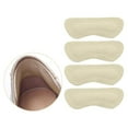 thumbnail image 1 of Abastado Inserto de agarre en el talón para zapatos demasiado grandes, relleno de zapatos, ajuste y comodidad mejorados, cuero para evitar ampollas (beige, 2 pares), 1 of 7