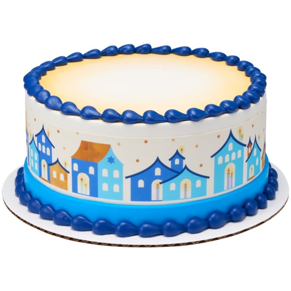 Hanukkah Edible Image Cake Topper Strips
