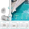 thumbnail image 4 of Pebbuoy Swimming Pool Fountain 360 Degree Adjustable Height And Spray Direction Above And In-Ground Pool Dual Spray Waterfall Sprinkler Fountain for 1.5'' Thread Adapters, 4 of 7