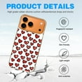thumbnail image 4 of Case For Apple iPhone Air / 17 Pro / 17 Pro Max Series Case, Slim Thin Transparent Flexible Clear TPU Shockproof Phone Case For iPhone 17 Series, Red Hearts (3), 4 of 6