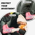 thumbnail image 4 of Easygdp Zombie Flower Apocalypse Car Kick Mat Seat Cover 2 Pcs Anti-Kick Pockets Storage Mat Back Seat Cover Car Seat Protector, 4 of 8
