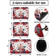 thumbnail image 3 of 4th of July Gnomes Dish Drying Mat for Kitchen Counter, Super Absorbent Quick Dry Coffee Bar Mat Pad Thin Diatomaceous Sink Mat Non Slip Dish Drainer Mat 16''''x18'''' Blue Red Floral Independence Day, 3 of 6