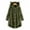 Green, variant on Turilly Womens Jackets Ladies Women Button Coat SolidTops Hooded Pullover Loose Sweater Blouse Plus Size