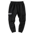 thumbnail image 4 of Gubotare Boys Pants Uniform Boys Cargo Joggers Pants Elastic Waist Casual Jogging Trousers Bottom for Kids 3T 4T 5T 6T 7T 8T 9T 10T (Black,7-8 Years), 4 of 9
