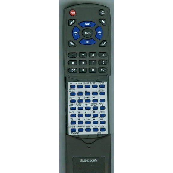 Replacement Remote for CURT RTLEDVD2488AB, LEDVD2488AB, RLEDV2456A, RLEDV2238A, RLEDV2488A, RLEDV2488AG, RLDED3255F