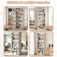 thumbnail image 4 of Walsunny Bookshelves Set of 2 Standard Wooden Bookcases Display Shelves with Storage Anti-tipping Device for Home Office Living Room White, 4 of 8