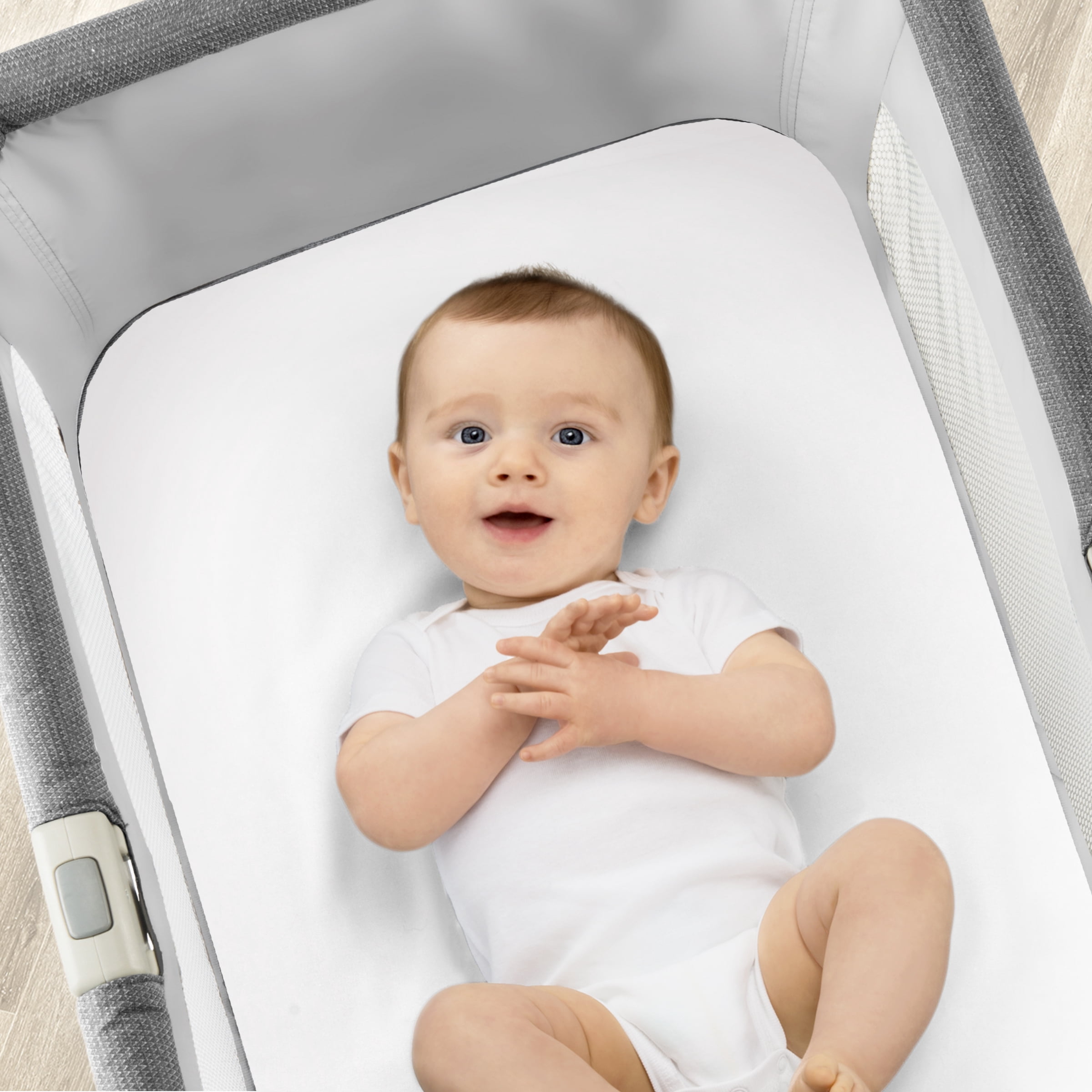 Chicco LullaGo Bassinet Sheets, White 2-Pack (White)
