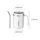 thumbnail image 3 of Vaso térmico de acero inoxidable con tapa y pajita, 473 ml (16 oz), hermético, para bebidas frías y calientes, ideal para la oficina y viajes, blanco/gris/morado., 3 of 7